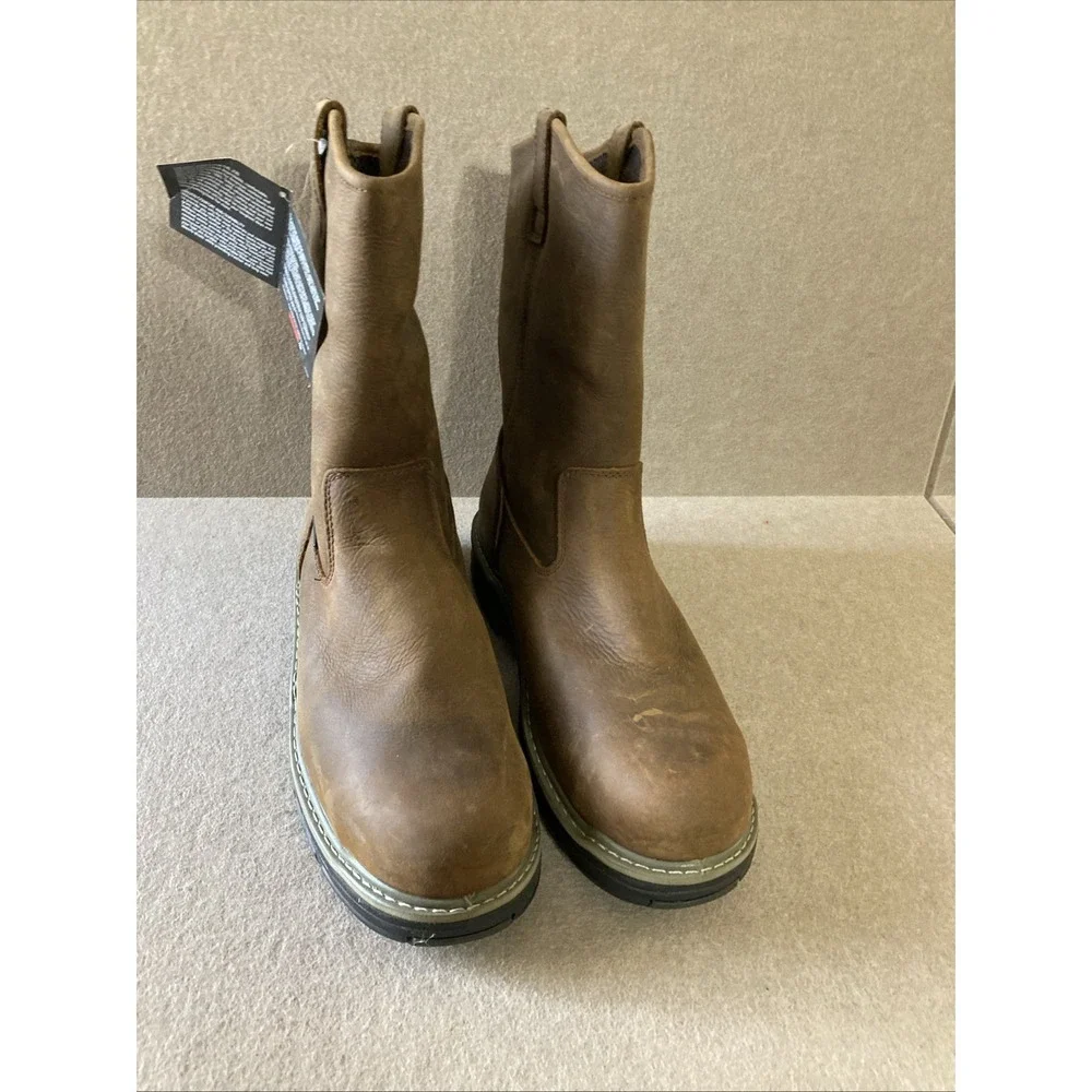 Wolverine Marauder WELL STEEL TOE WORK BOOT Mens SZ 14 EW New Brown W02165